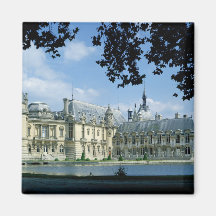 Vue du château grand et petit magnets pour réfrigérateur