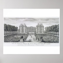 Vue du château royal du saint Maur du g Poster