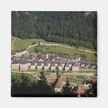 Vue du complexe de monastère magnets pour réfrigérateur