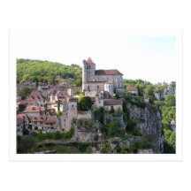 Vue du village et de l'église (photo) 3 cartes postales