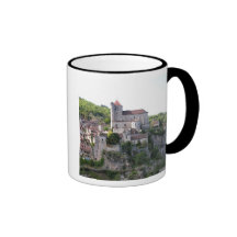 Vue du village et de l'église (photo) 3 mug à café