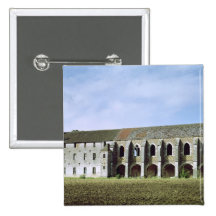 Vue extérieure de l'abbaye cistercienne badge avec épingle