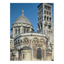 Vue extérieure du chevet carte postale