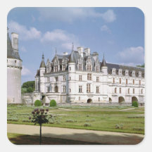 Vue extérieure du donjon autocollants carrés