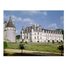 Vue extérieure du donjon carte postale