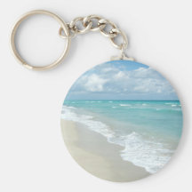 Vue extrême de plage de relaxation porte-clés