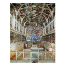 Vue intérieure de la chapelle de Sistine Cartes Postales