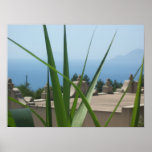 Vue méditerranéenne affiche