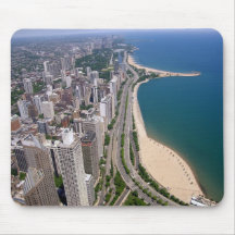 Vue panoramique de Chicago Tapis De Souris