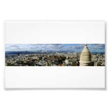 Vue panoramique de Paris de Montmartre Photographies D’art