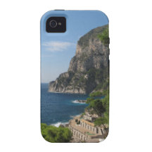 Vue vers les falaises sur l'île de Capri Coque Case-Mate iPhone 4