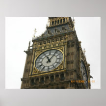 VUE VOYANT SUR LE PONT DE WATERLOO AFFICHES