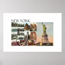 Vues de cru de New York City Affiche