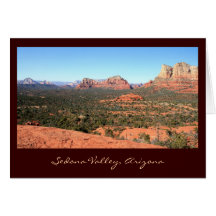 Vues de vallée de Sedona Carte