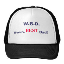 W.B.D., monde, MEILLEUR, papa ! Casquettes