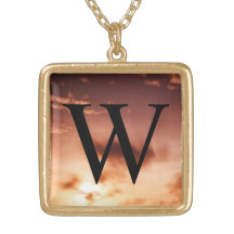 W Momogram Necklace