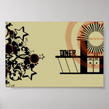 Wagon-restaurant au soleil posters