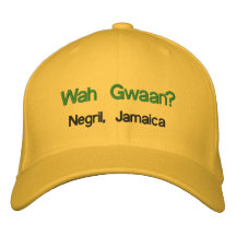 Wah Gwaan ? Negril, Jamaïque Casquettes Brodées