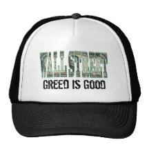 Wall Street/avidité est bon Casquettes