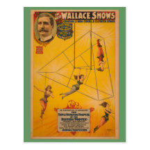 Wallace montre l'affiche de rotation triple de tra carte postale