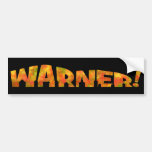 Warner - adhésif pour pare-chocs de conception d'a autocollants pour voiture