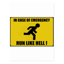 Warning_sign_57 Carte Postale