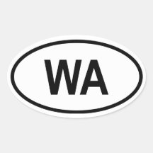 Washington "WA " Adhésif