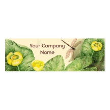 water-lily watercolor business card