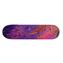Waterdrops sur le panneau de patin de capot de voi skateboard
