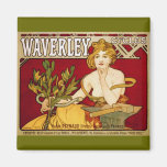 Waverley fait un cycle - art Nouveau - Alphonse Mu Aimants