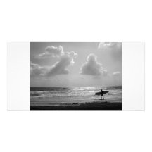 WaverLookerBlkWht Photocarte Personnalisée