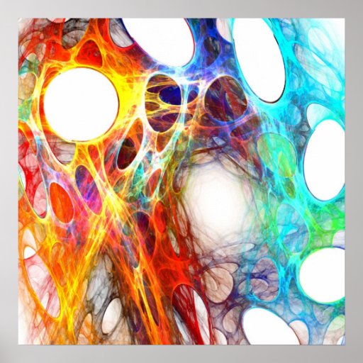 Web coloré - affiche