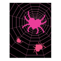 Web d'amour carte postale