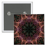 Web de bouton de kaléidoscope de couleur badge