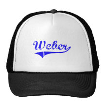 Weber donnent un nom de famille le style classique casquette de camionneur