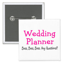 Wedding planner badge avec épingle