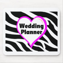 Wedding planner (copie de zèbre de coeur) tapis de souris
