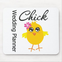 Wedding planner de poussin de professions tapis de souris