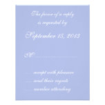 Wedgewood Blue1 épousant des cartes de RSVP Carton D'invitation