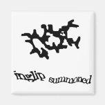 Weedalua convoqué noir magnets pour réfrigérateur