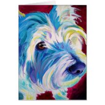 Westie #1 carte de vœux