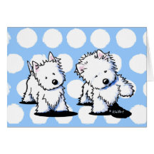 Westies Shadowboxing Cartes De Vœux