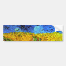 Wheatfield de Van Gogh avec des beaux-arts des cor Autocollants Pour Voiture