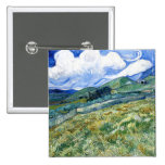 Wheatfield et montagnes, Vincent van Gogh badges publicitaires