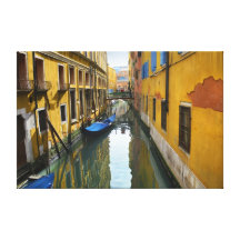 When Water Meets Color Stretched Canvas Print