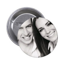 Wiilliam et Kate Badge Avec Épingle
