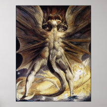 William Blake : Le grand dragon rouge Affiches