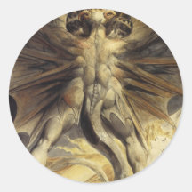 William Blake - le grand dragon rouge et la femme Autocollants