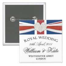 William et Kate épousant le Pin commémoratif de so Badges