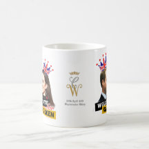 William et Kate les épousant royaux pour la tasse 